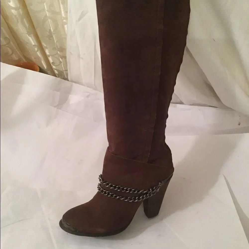 Sam Edelman NORWICK 6.5 M Boots Brown Over Knee